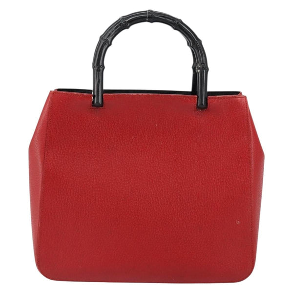 Gucci Vintage Bamboo Handle Bag Leather Small