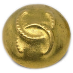 Chanel Vintage CC Round Button Clip-On Earrings Metal - image 3