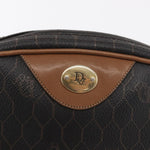 Christian Dior Vintage Honeycomb Shoulder Bag Canvas and Leather - image 12