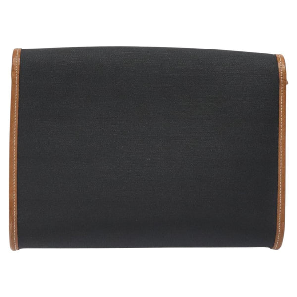 Christian Dior Vintage CD Flap Shoulder Bag Canvas