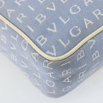 Bvlgari Logomania Shoulder Bag Canvas with Leather - image 12