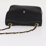 Bally Vintage Chain Shoulder Bag Quilted Leather - image 14