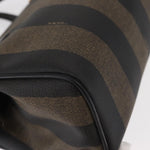 Fendi Vintage Pequin Convertible Boston Bag Coated Canvas Small - image 12