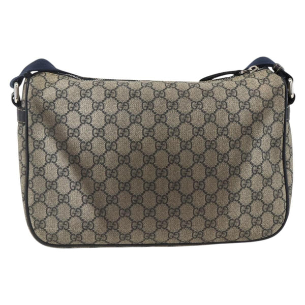 Gucci Double Pocket Messenger Bag GG Coated Canvas Large
