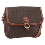 Celine Vintage Macadam Shoulder Bag Canvas and Leather - image 1