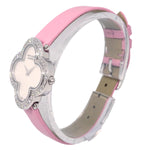 Van Cleef & Arpels Alhambra Quartz Watch White Gold and Satin with Diamond Bezel and Mother of Pearl 26 - image 5