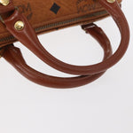 MCM Visetos Handbag Canvas and Leather - image 7