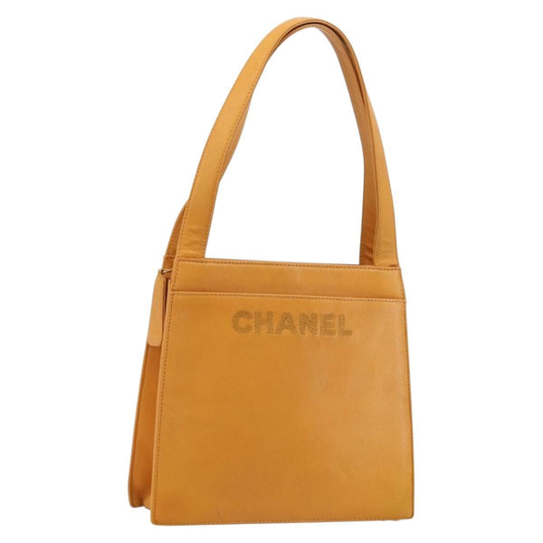 Chanel Vintage Logo Tote Leather Small - image 1