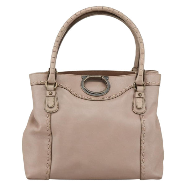 Salvatore Ferragamo Gancini handbag Leather - image 1