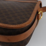 Celine Vintage Macadam Shoulder Bag Canvas and Leather - image 12