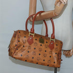 MCM Visetos Handbag Canvas and Leather - image 13
