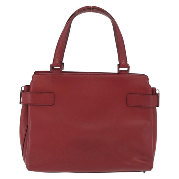 Salvatore Ferragamo Double Gancini Side Buckle Tote Leather Small