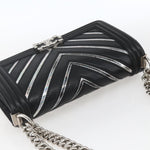 Chanel Boy Flap Bag Chevron Lambskin with Holographic PVC Old Medium - image 14