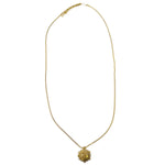 Chanel Vintage CC Ball Pendant Necklace Metal and Enamel - image 1