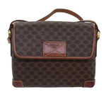 Celine Vintage Macadam Shoulder Bag Canvas and Leather - image 18