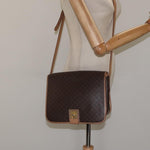Celine Vintage Macadam Shoulder Bag Canvas and Leather - image 14