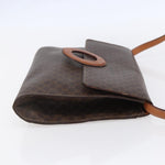Celine Vintage Macadam Circle Logo Shoulder Bag Canvas and Leather - image 4