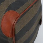 Fendi Vintage Pequin Boston Bag Coated Canvas Medium - image 10