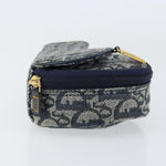 Christian Dior Vintage Saddle Coin Purse Diorissimo Canvas - image 4