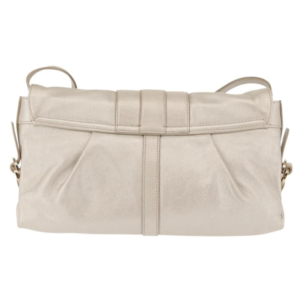 Bvlgari Chandra Flap Shoulder Bag Leather Large
