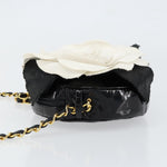 Chanel Vintage Camellia Round Evening Bag Lambskin and Satin - image 4