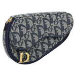 Christian Dior Vintage Saddle Coin Purse Diorissimo Canvas - image 12