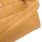 Chanel Vintage Chocolate Bar Open Tote Quilted Caviar Medium - image 10