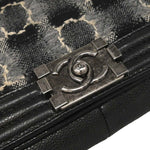 Chanel Boy Flap Bag Tweed and Leather Old Medium - image 11