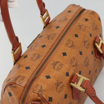 MCM Visetos Handbag Canvas and Leather - image 14