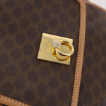 Celine Vintage Drawstring Flap Backpack Macadam Coated Canvas - image 13