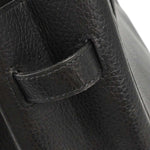 Hermes Birkin Handbag Black Ardennes with Gold Hardware 35 - image 11