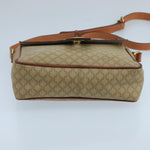 Celine Vintage Macadam Circle Logo Shoulder Bag Canvas and Leather - image 15