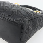 Christian Dior Vintage Lady Dior Bag Cannage Quilt Lambskin Medium - image 11