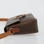 Celine Vintage Macadam Circle Logo Shoulder Bag Canvas and Leather - image 4