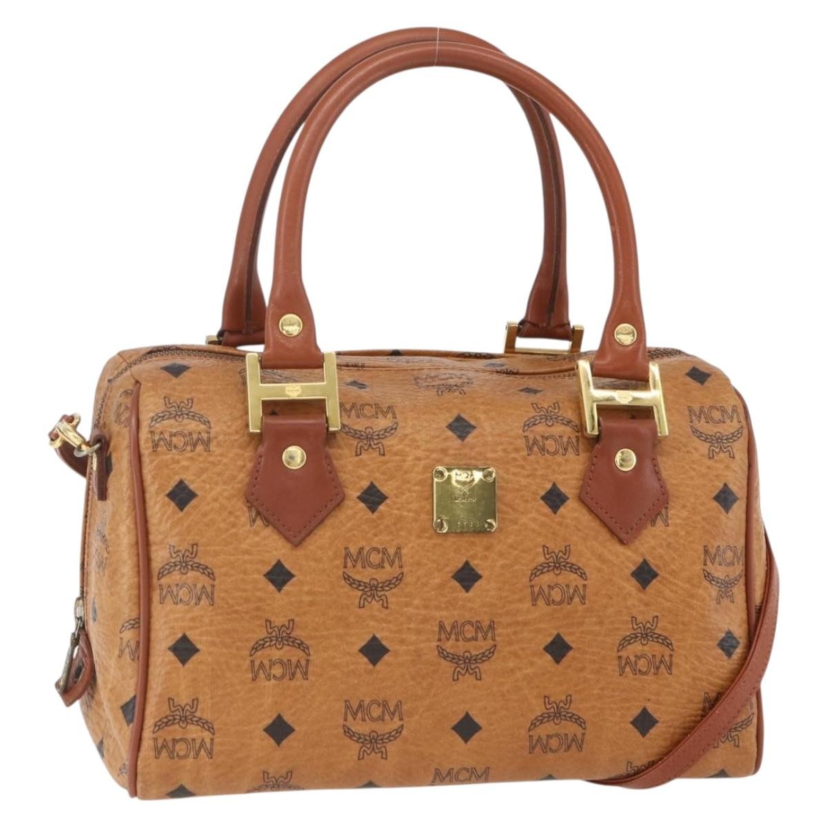 MCM Visetos logogramme Handbag Canvas and Leather - image 1