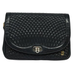 Bally Vintage Chain Shoulder Bag Quilted Leather - image 1