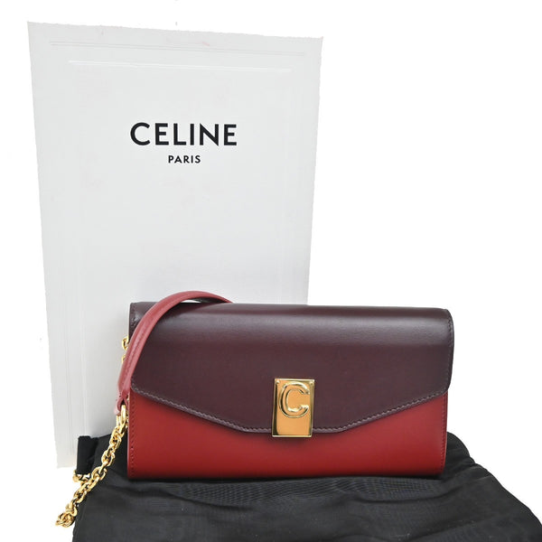 Celine C Wallet on Chain Leather - image 1