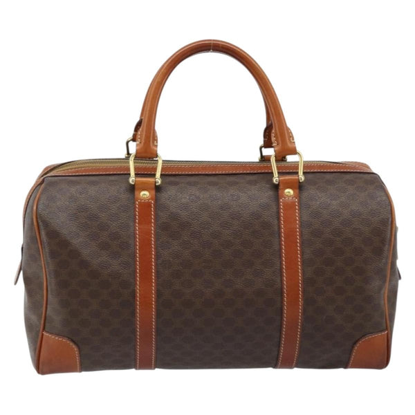 Celine Vintage Duffle Bag Canvas and Leather