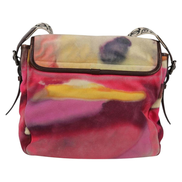 Chanel Flower Power Messenger Bag Multicolor Printed Nubuck