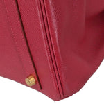 Hermes Birkin Handbag Red Courchevel with Gold Hardware 30 - image 8