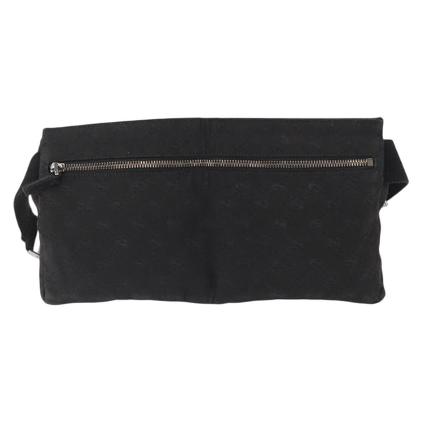 Gucci Vintage Double Belt Bag GG Canvas with Leather Small