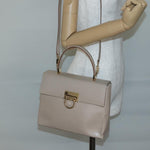 Salvatore Ferragamo Gancini Convertible Top Handle Bag Leather Mini - image 13
