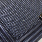Chanel Boy Flap Bag Cube Embossed Lambskin New Medium - image 7
