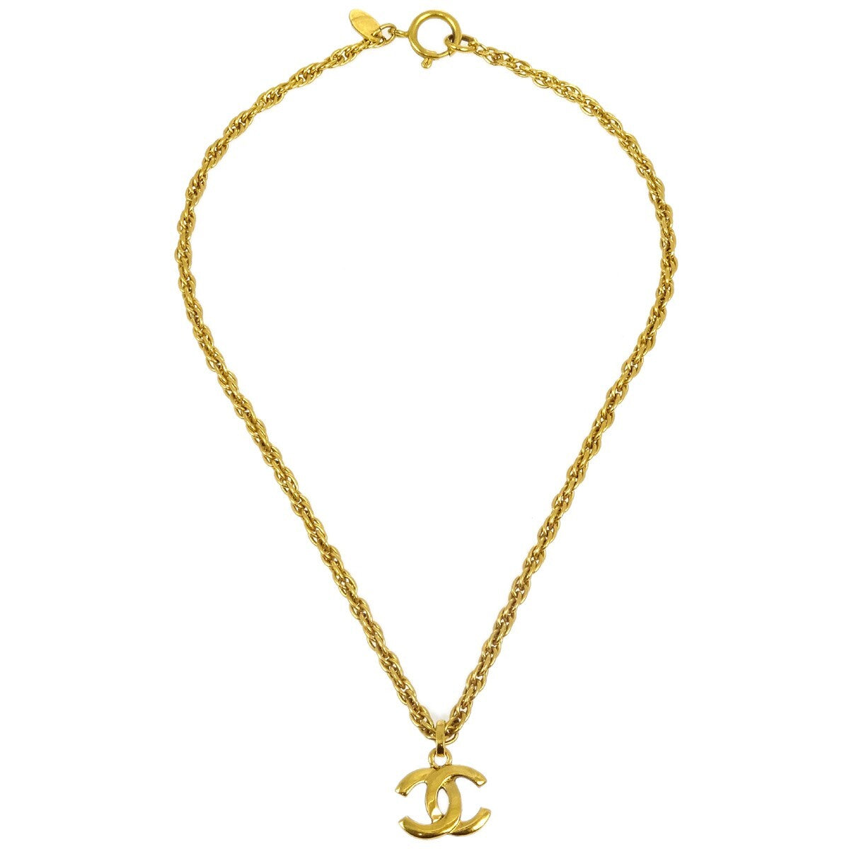 Chanel CC Pendant Necklace Metal - image 1