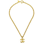 Chanel CC Pendant Necklace Metal - image 1
