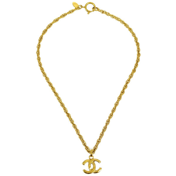 Chanel CC Pendant Necklace Metal - image 1