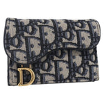 Christian Dior Saddle Card Case Oblique Canvas - image 1