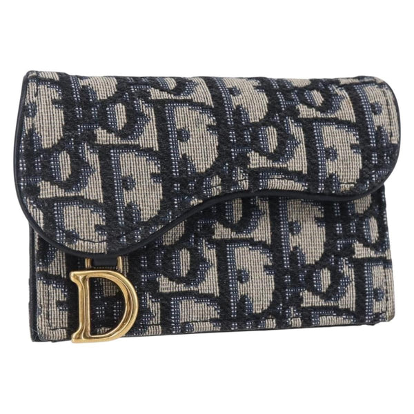 Christian Dior Saddle Card Case Oblique Canvas - image 1