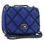 Chanel Diamond Stitch Chain Flap Bag Quilted Iridescent Calfskin Small - image 1