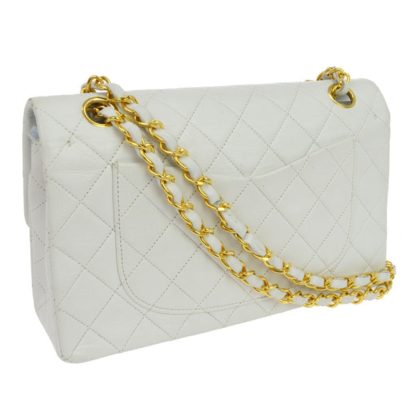Chanel Vintage Classic Double Flap Bag Quilted Lambskin Medium